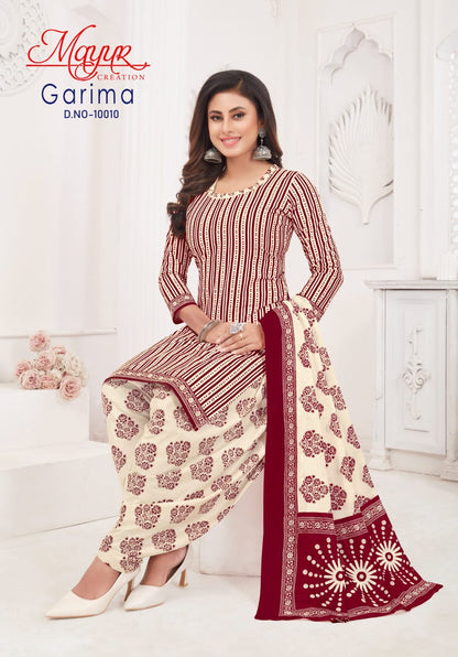 Garima Vol 10 Mayur Creation Cotton Dress Material Wholesale Rate