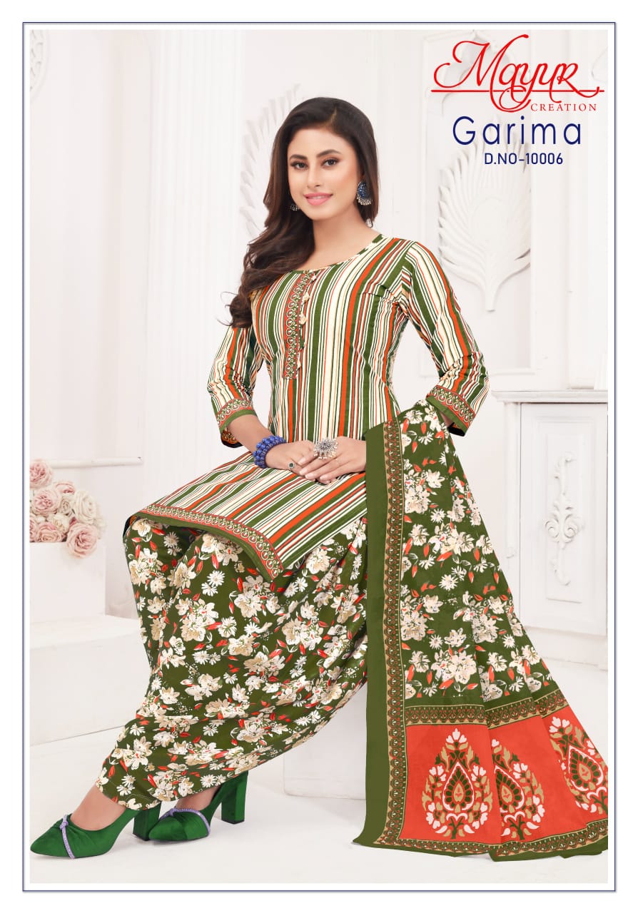 Garima Vol 10 Mayur Creation Cotton Dress Material Wholesale Rate