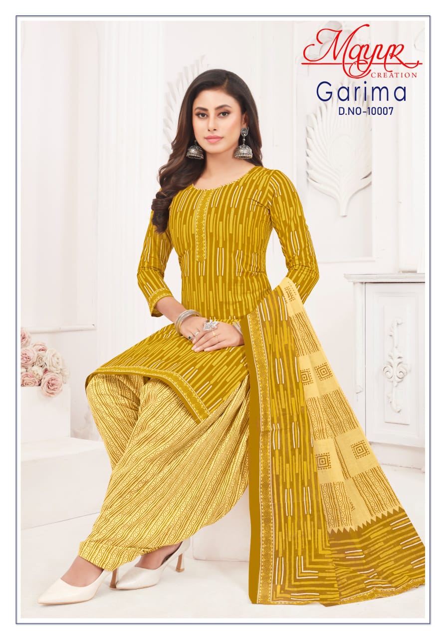 Garima Vol 10 Mayur Creation Cotton Dress Material Wholesale Rate