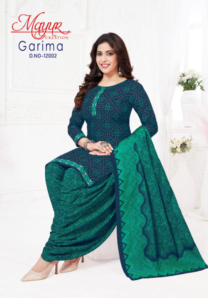 Garima Vol 12 Mayur Creation Cotton Dress Material Exporter Ahmedabad