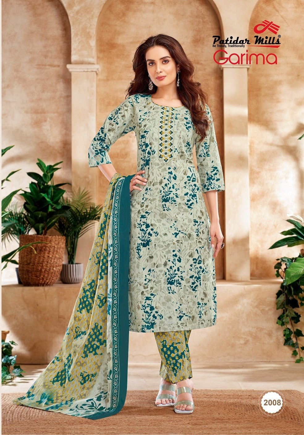 Garima Vol 2 Patidar Mills Readymade Cotton Pant Suits Exporter