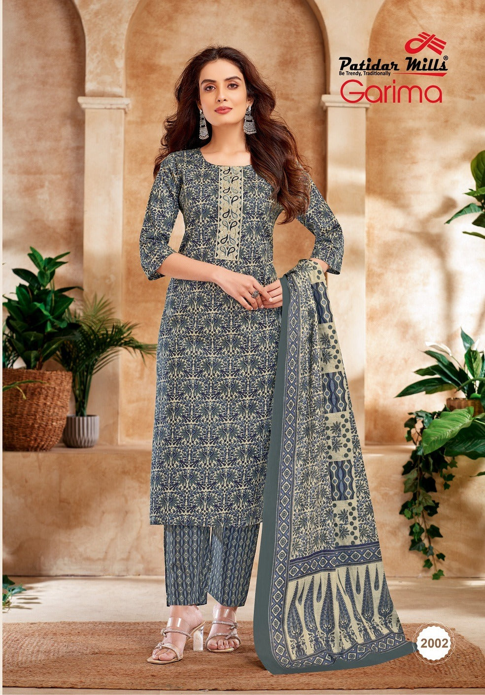 Garima Vol 2 Patidar Mills Readymade Cotton Pant Suits Exporter