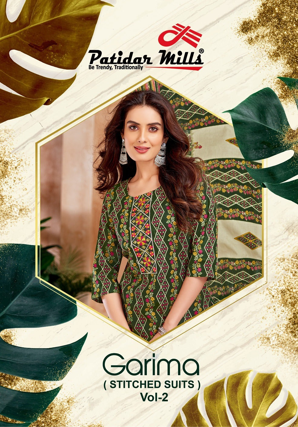 Garima Vol 2 Patidar Mills Readymade Cotton Pant Suits Exporter