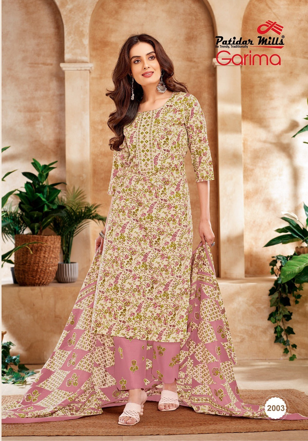 Garima Vol 2 Patidar Mills Readymade Cotton Pant Suits Exporter