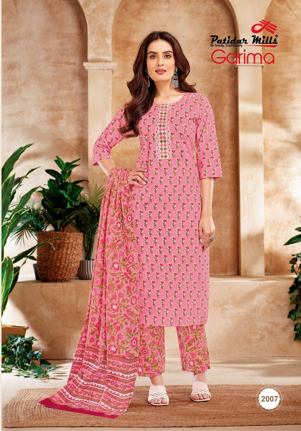 Garima Vol 2 Patidar Mills Readymade Cotton Pant Suits Exporter