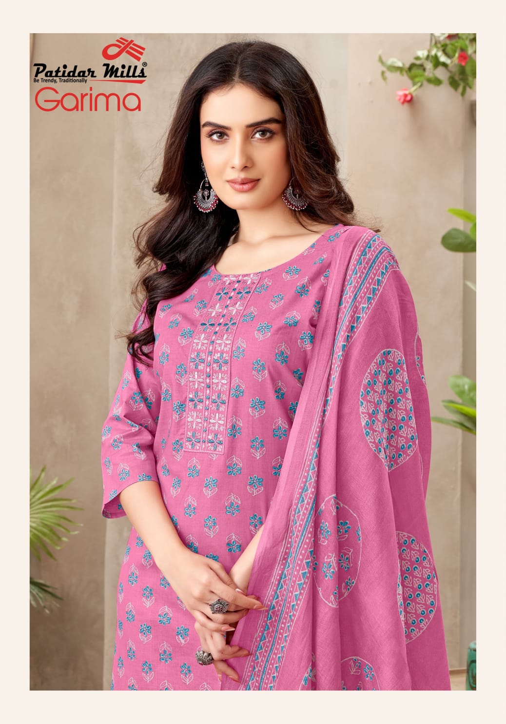 Garima Vol 3 Patidar Mills Readymade Cotton Pant Suits Exporter Gujarat