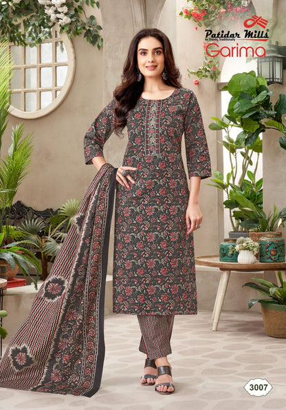 Garima Vol 3 Patidar Mills Readymade Cotton Pant Suits Exporter Gujarat