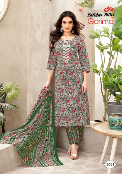 Garima Vol 3 Patidar Mills Readymade Cotton Pant Suits Exporter Gujarat