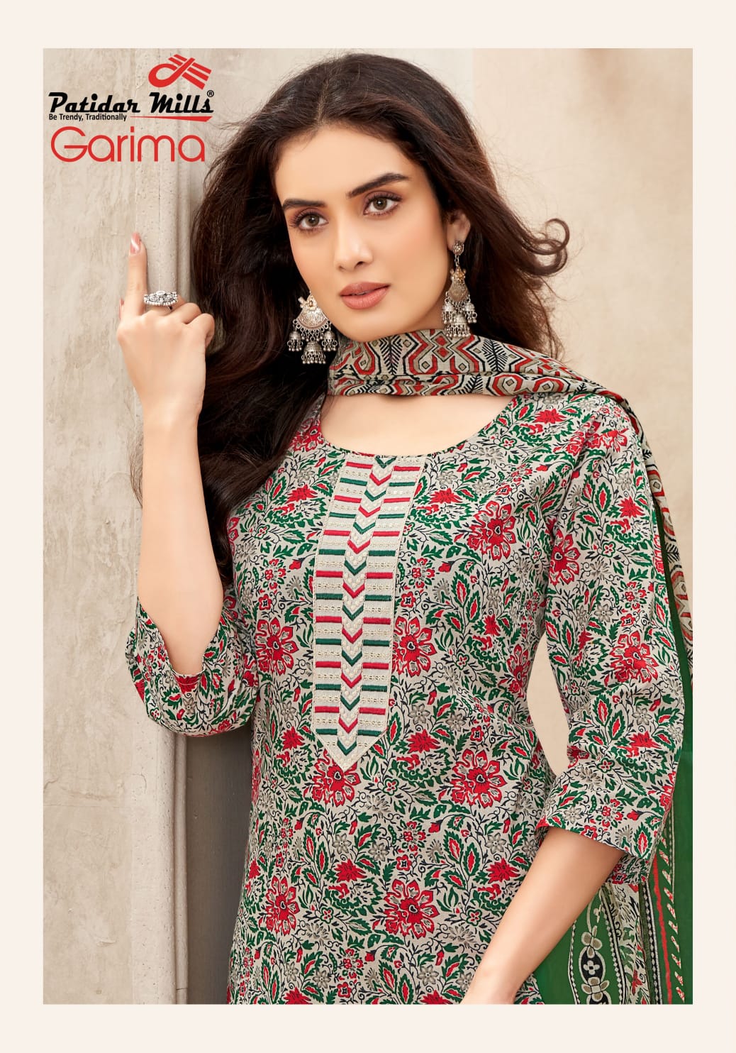 Garima Vol 3 Patidar Mills Readymade Cotton Pant Suits Exporter Gujarat