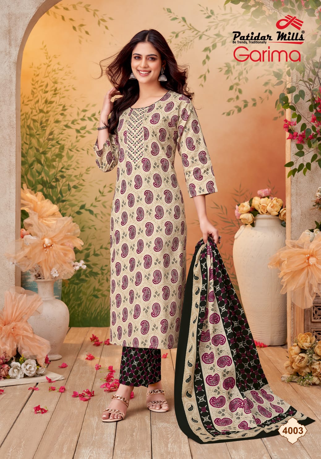 Garima Vol 4 Patidar Mills Readymade Cotton Pant Suits Wholesaler