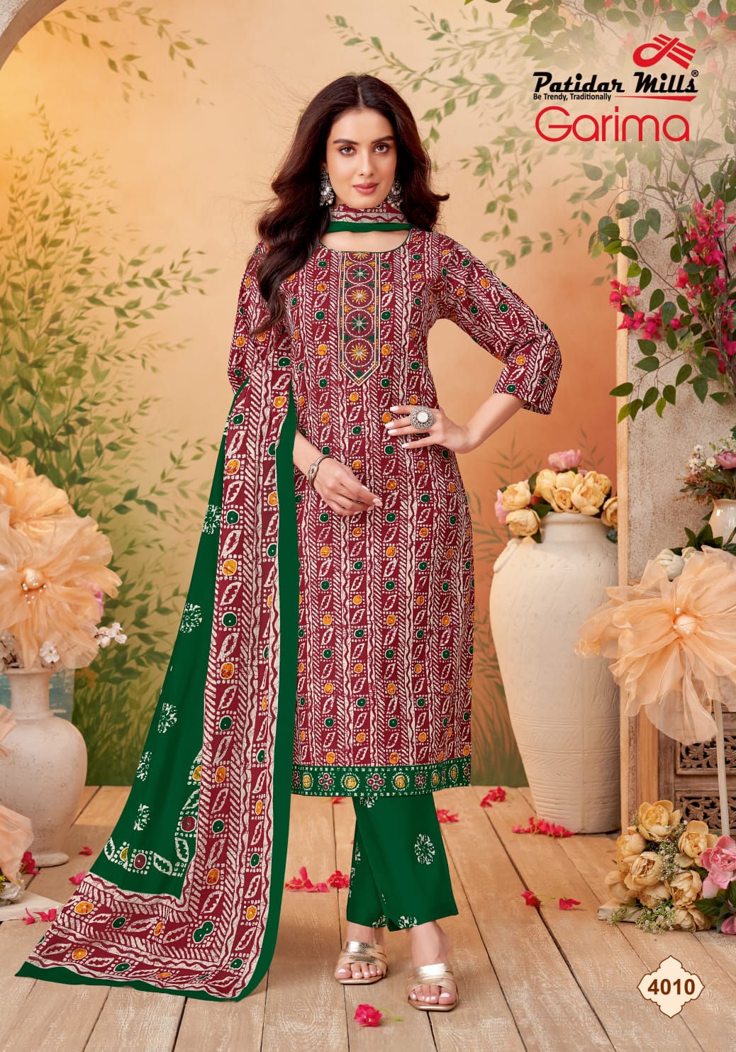 Garima Vol 4 Patidar Mills Readymade Cotton Pant Suits Wholesaler