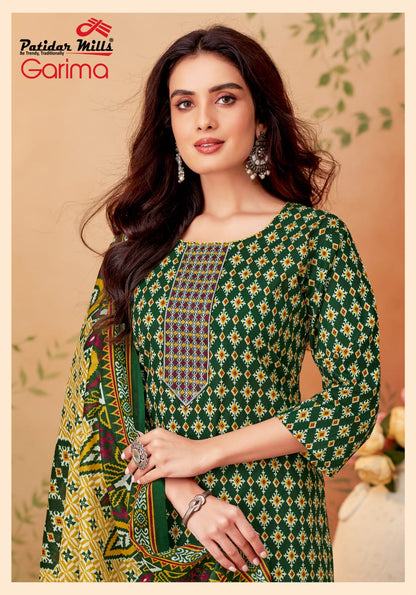 Garima Vol 4 Patidar Mills Readymade Cotton Pant Suits Wholesaler