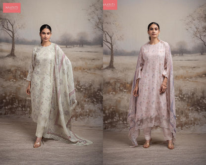 Garlin Naariti Mul Chanderi Pant Style Suits Supplier