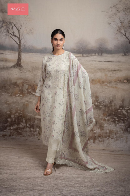 Garlin Naariti Mul Chanderi Pant Style Suits Supplier