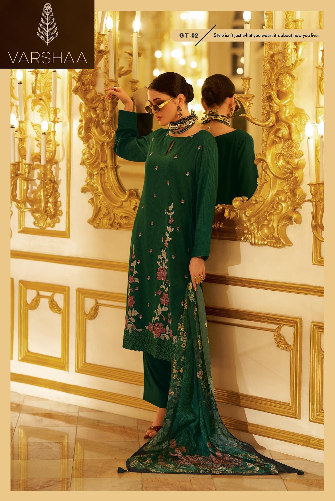 Garnet Varshaa Pashmina Suits Wholesale Rate