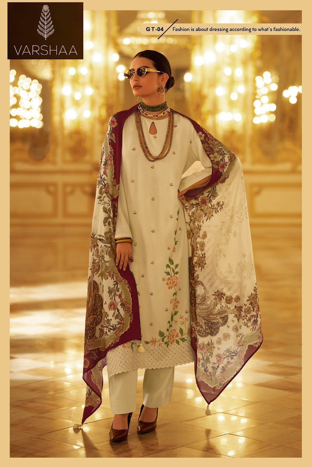 Garnet Varshaa Pashmina Suits Wholesale Rate