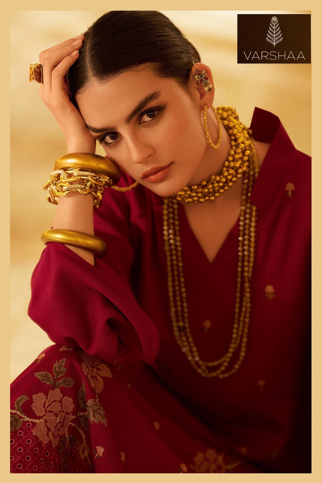 Garnet Varshaa Pashmina Suits Wholesale Rate