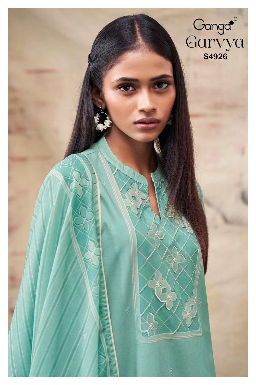 Garvya 4926 Ganga Cotton Plazzo Style Suits Wholesaler India