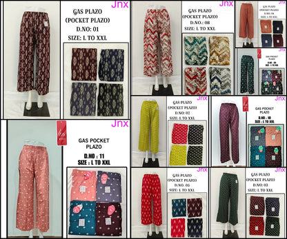 Gas Pocket Jnx Rayon Branded Palazzo Manufacturer Ahmedabad