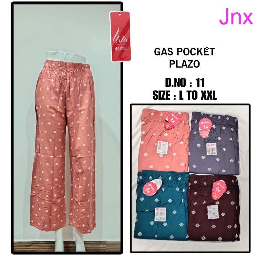 Gas Pocket Jnx Rayon Branded Palazzo Manufacturer Ahmedabad