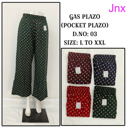Gas Pocket Jnx Rayon Branded Palazzo Manufacturer Ahmedabad