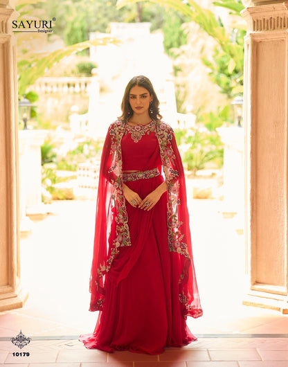 Gauhar Sayuri Georgette Indo Western Pair Wholesale Price