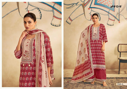 Gauri 3269 Jay Vijay Cotton Pant Style Suits Wholesaler Ahmedabad