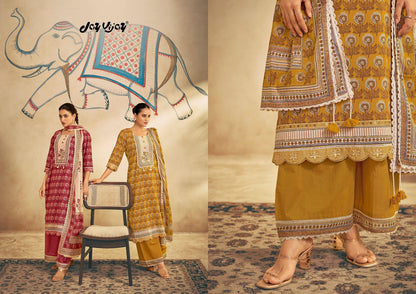 Gauri 3269 Jay Vijay Cotton Pant Style Suits Wholesaler Ahmedabad