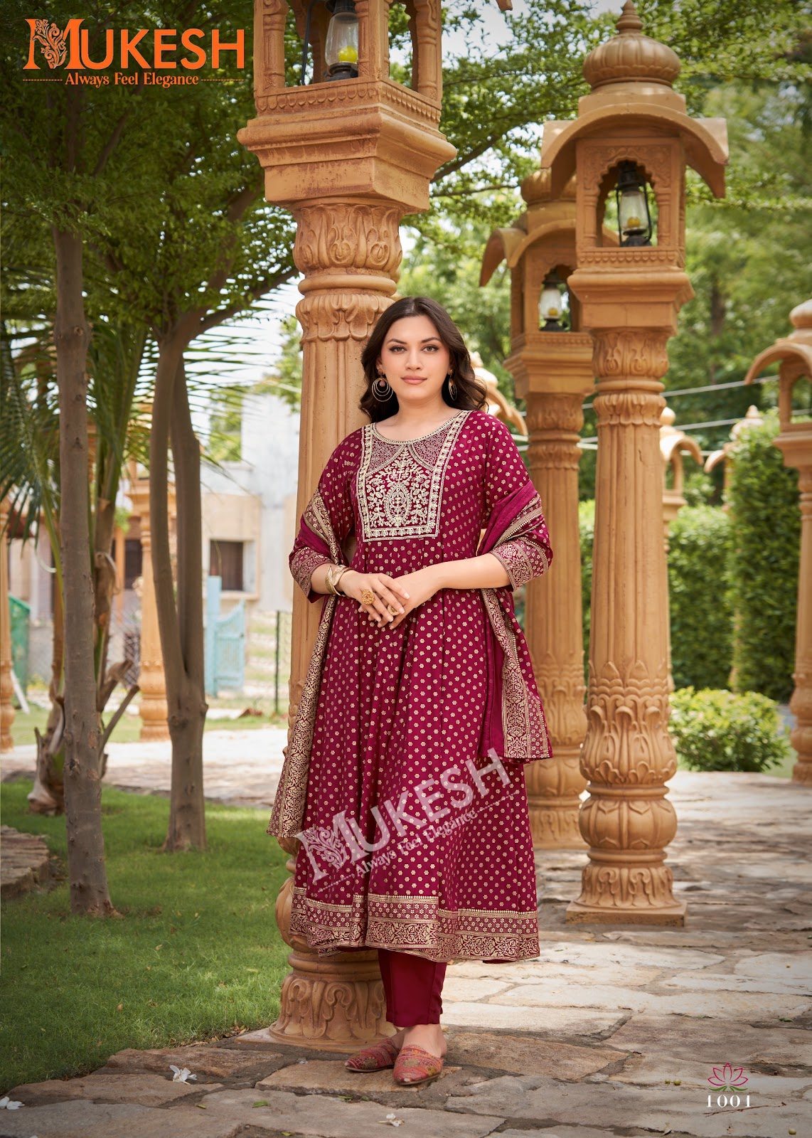 Gauri Mukesh Banwery Rayon 14Kg Readymade Anarkali Suits Supplier India