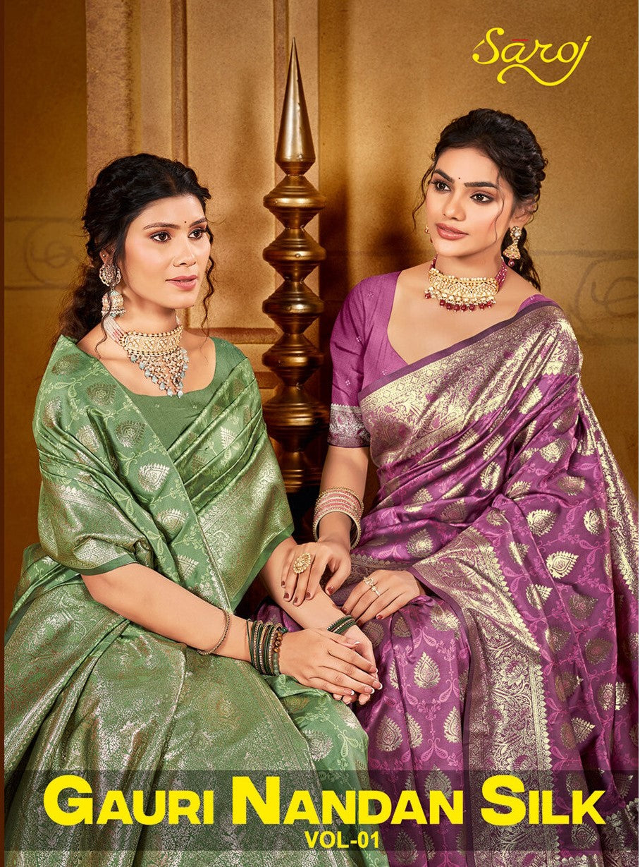 Gauri Nandan Silk Vol 1 Saroj Sarees Supplier Ahmedabad