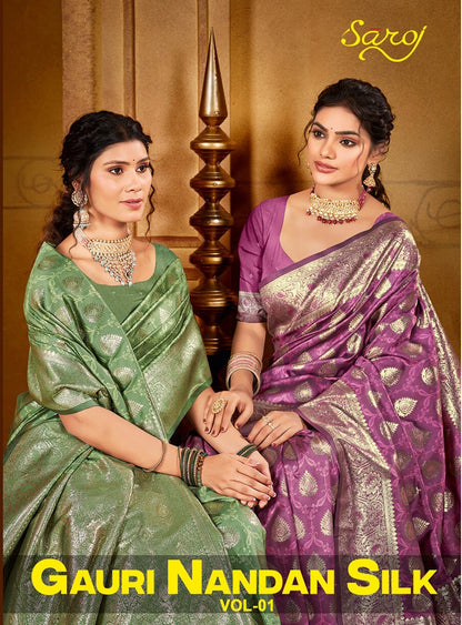 Gauri Nandan Silk Vol 1 Saroj Sarees Supplier Ahmedabad