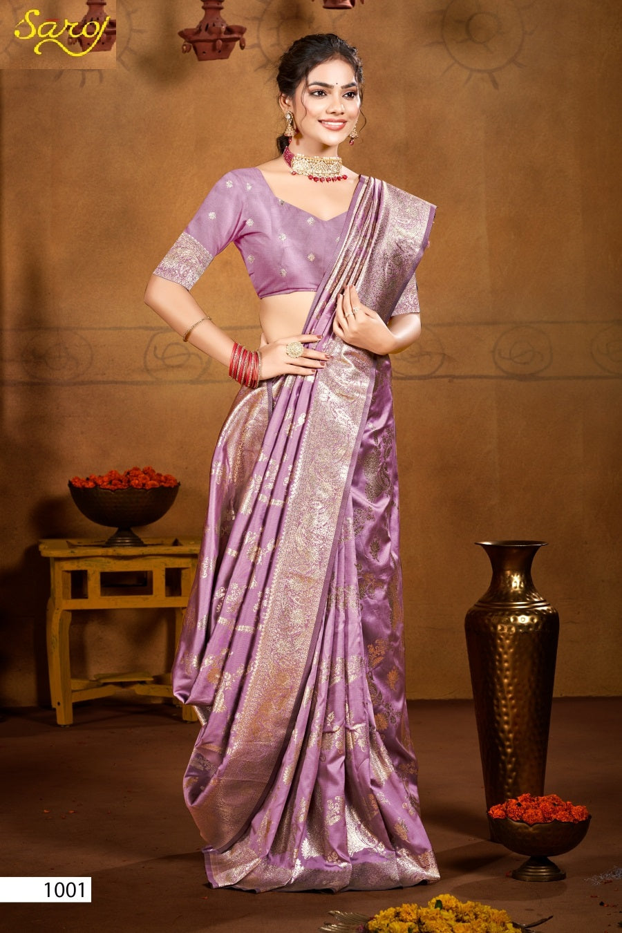 Gauri Nandan Silk Vol 3 Saroj Sarees Manufacturer Ahmedabad