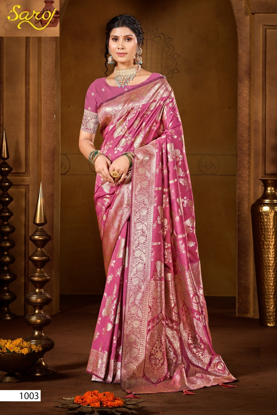 Gauri Nandan Silk Vol 3 Saroj Sarees Manufacturer Ahmedabad
