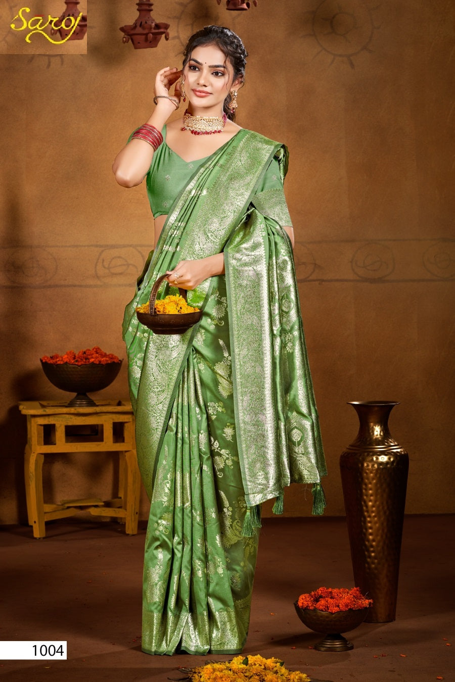 Gauri Nandan Silk Vol 3 Saroj Sarees Manufacturer Ahmedabad