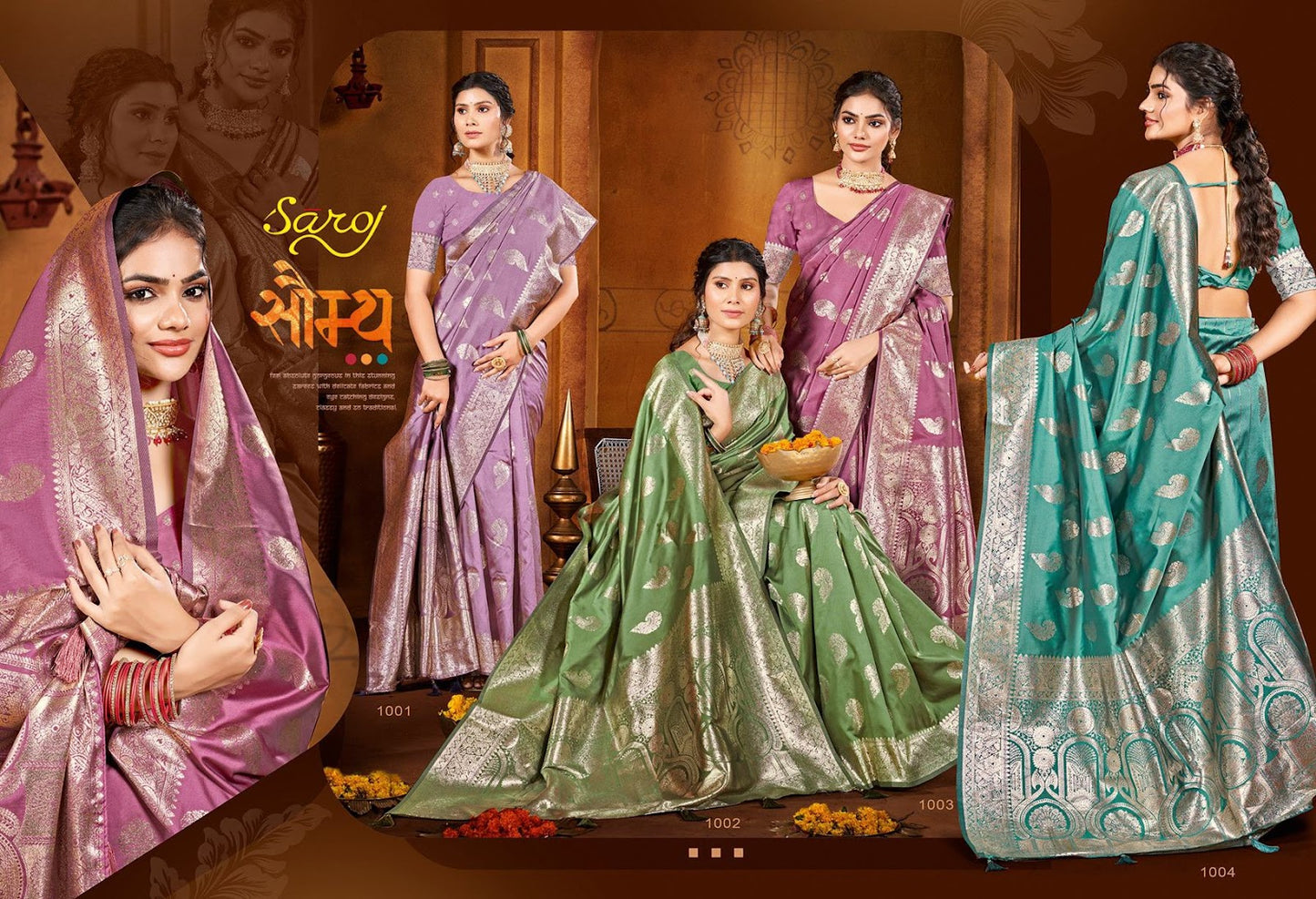Gauri Nandan Silk Vol 4 Saroj Sarees Manufacturer