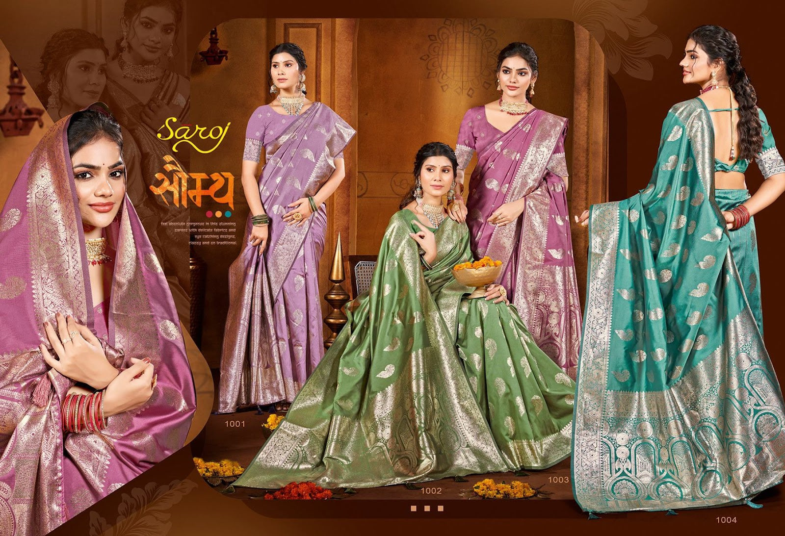 Gauri Nandan Silk Vol 4 Saroj Sarees Manufacturer