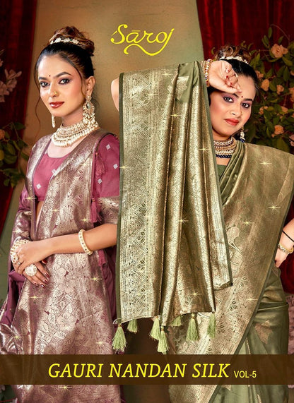 Gauri Nandan Silk Vol 5 Saroj Sarees Supplier