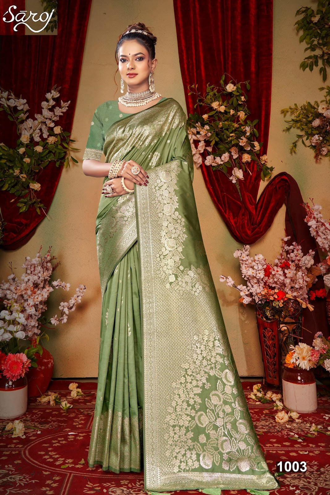 Gauri Nandan Silk Vol 6 Saroj Sarees Wholesaler