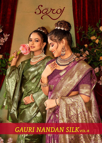Gauri Nandan Silk Vol 8 Saroj Sarees Wholesale