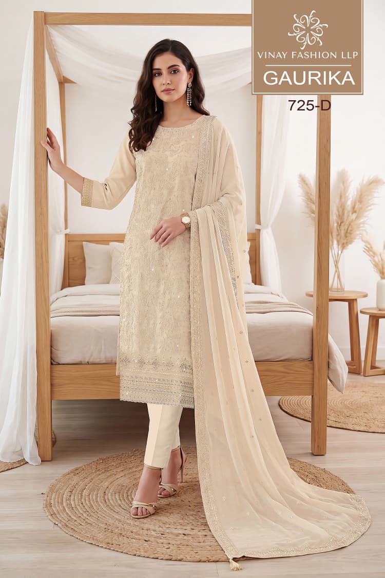 Gaurika Kuleesh Vinay Fashion Llp Georgette Pant Style Suits Manufacturer Gujarat