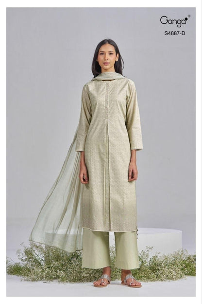 Gayana S4887 Ganga Cotton Pant Style Suits Exporter
