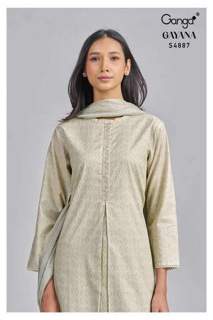 Gayana S4887 Ganga Cotton Pant Style Suits Exporter