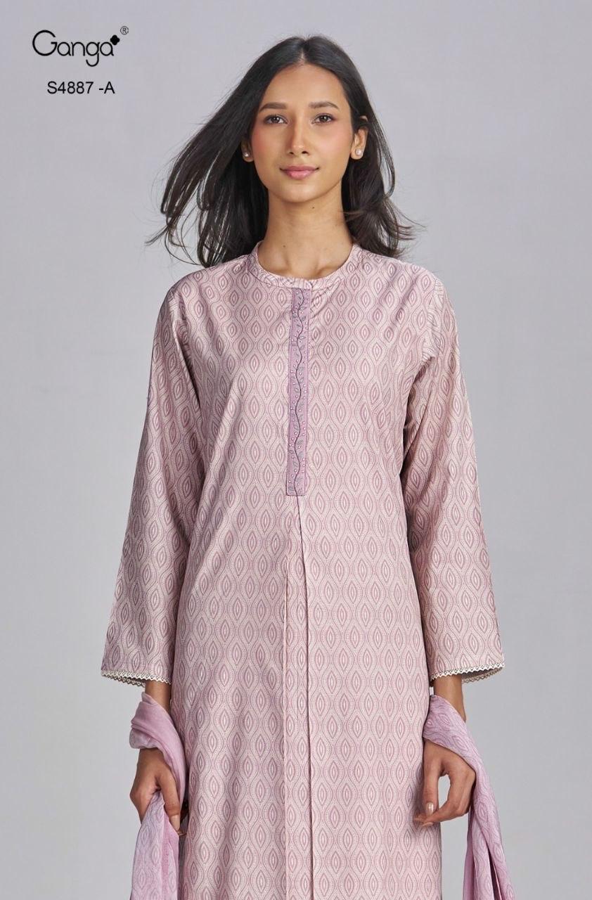Gayana S4887 Ganga Cotton Pant Style Suits Exporter