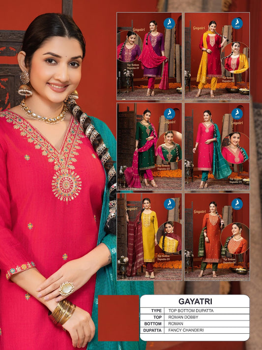 Gayatri Kaya Roman Readymade Pant Style Suits Supplier Gujarat