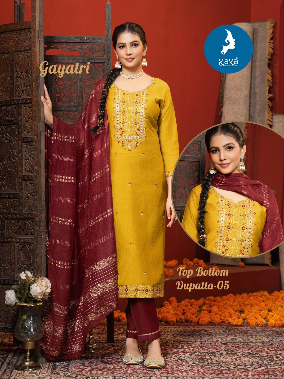 Gayatri Kaya Roman Readymade Pant Style Suits Supplier Gujarat