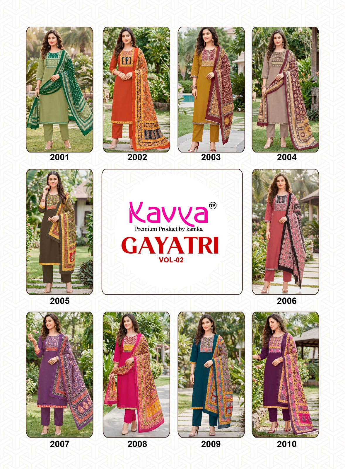 Gayatri Vol 2 Kavya Dhabu Readymade Cotton Pant Suits Wholesaler Ahmedabad