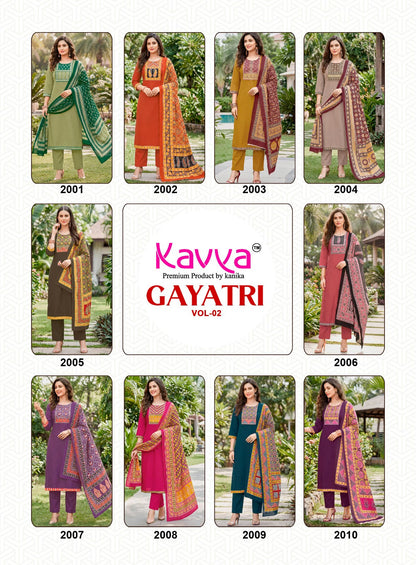Gayatri Vol 2 Kavya Dhabu Readymade Cotton Pant Suits Wholesaler Ahmedabad