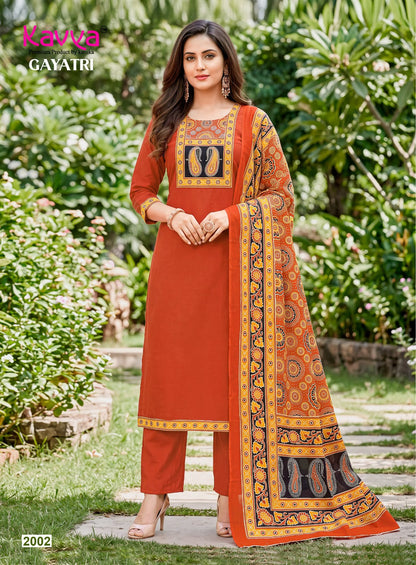 Gayatri Vol 2 Kavya Dhabu Readymade Cotton Pant Suits Wholesaler Ahmedabad