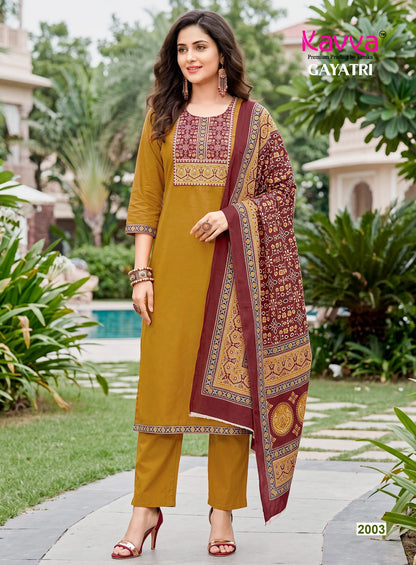 Gayatri Vol 2 Kavya Dhabu Readymade Cotton Pant Suits Wholesaler Ahmedabad