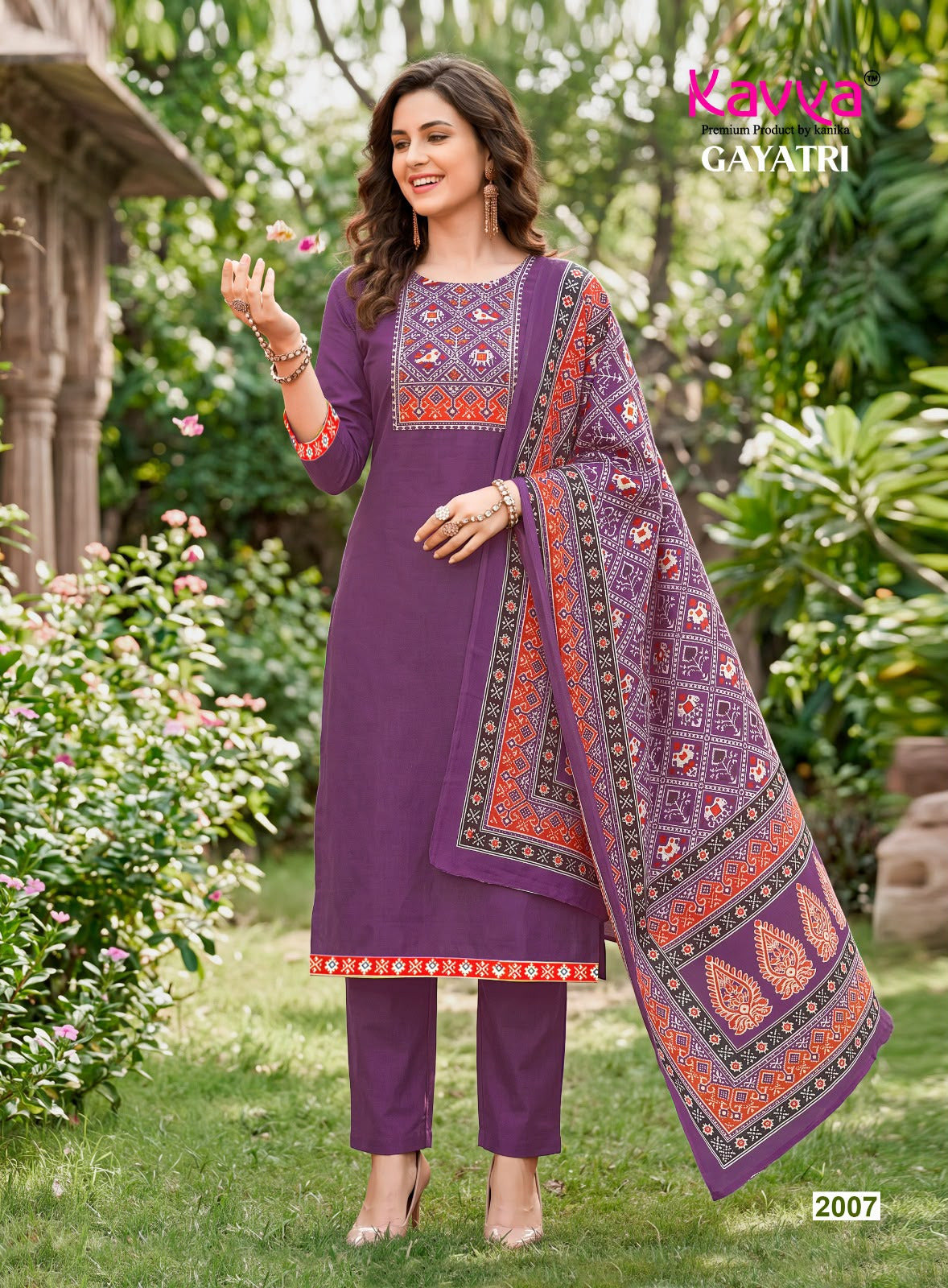 Gayatri Vol 2 Kavya Dhabu Readymade Cotton Pant Suits Wholesaler Ahmedabad